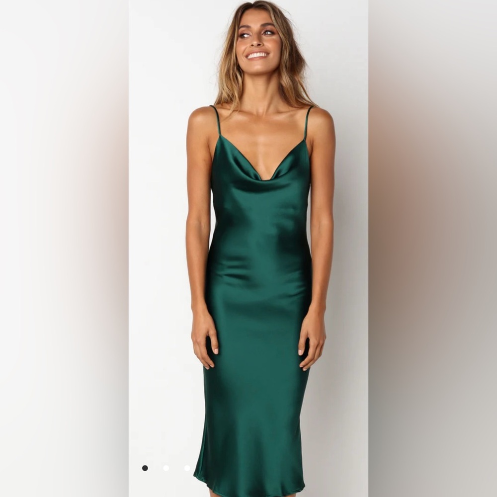 PETAL & PUP PERSIA DRESS GREEN SIZE 2